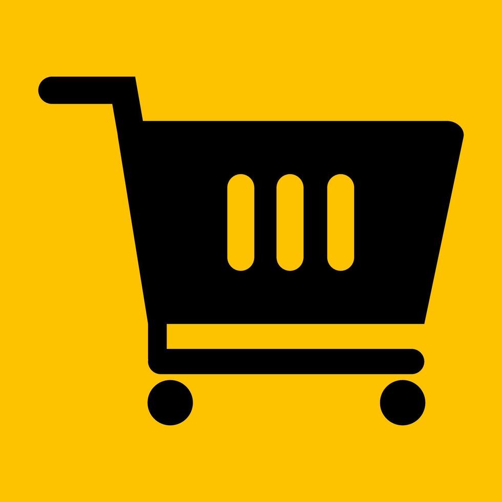 editable shopping icon vector