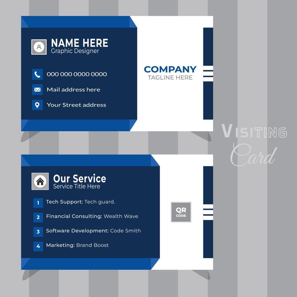 Modern design, Visiting Card Template. vector