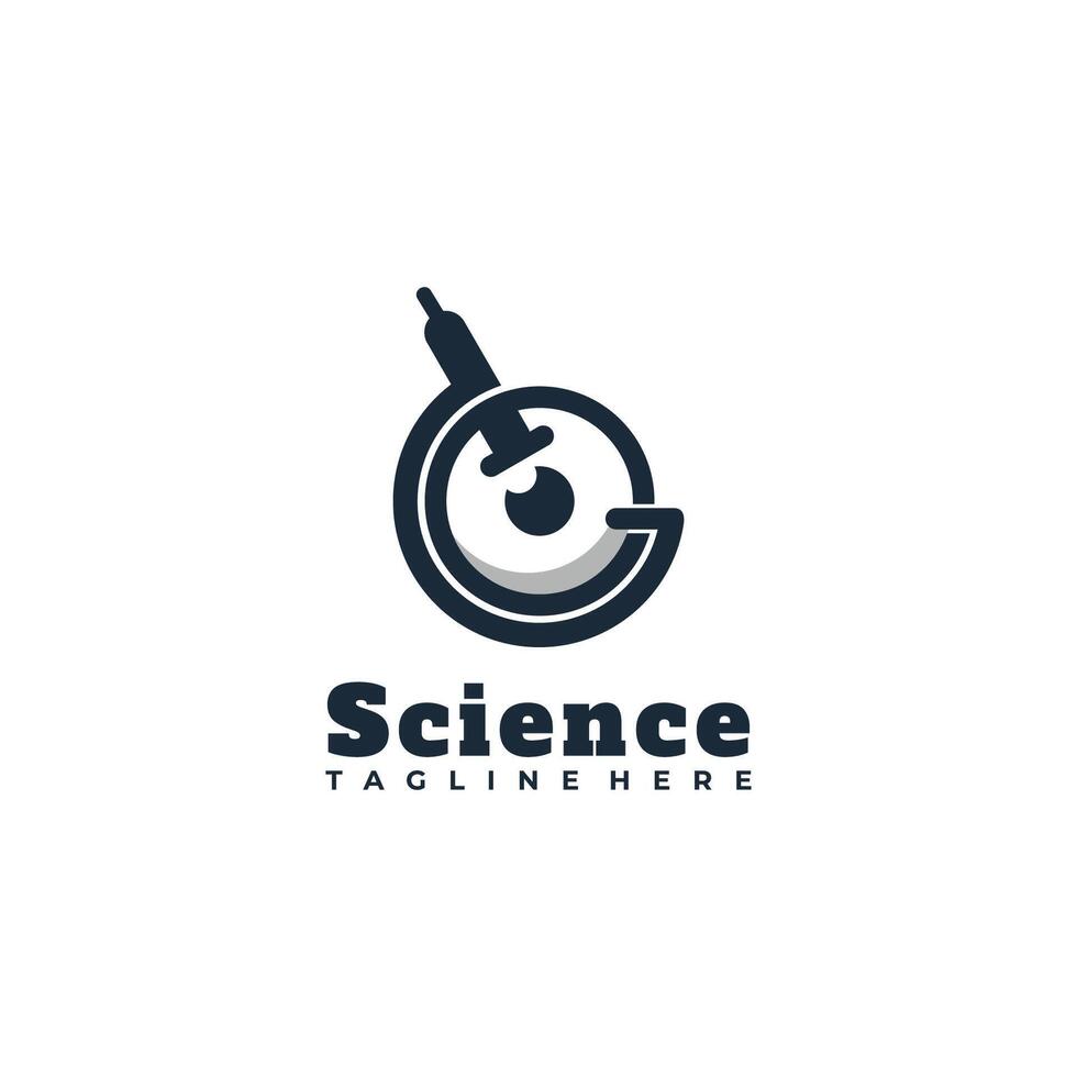 spectacles. laboratory logo design illustration vector