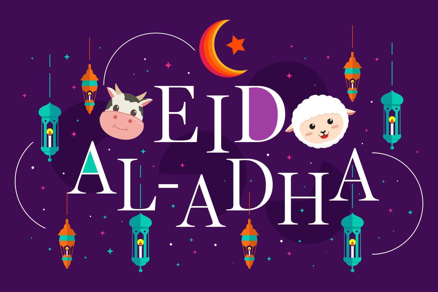 plano eid Alabama adha antecedentes ilustración diseño vector