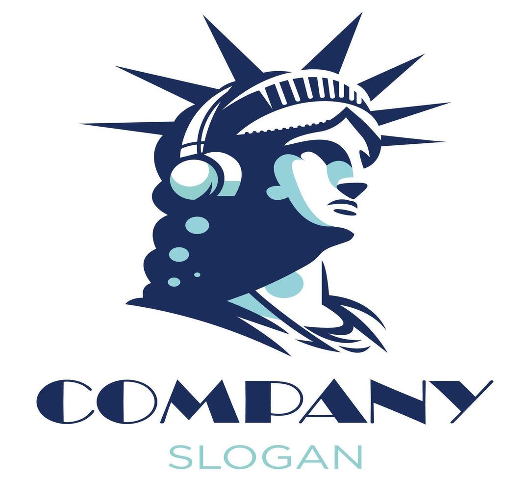 company name statue vector