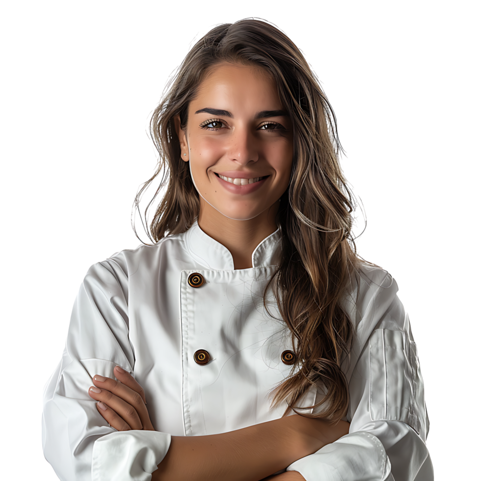 jung Brasilianer Koch Frau auf isoliert transparent Hintergrund png