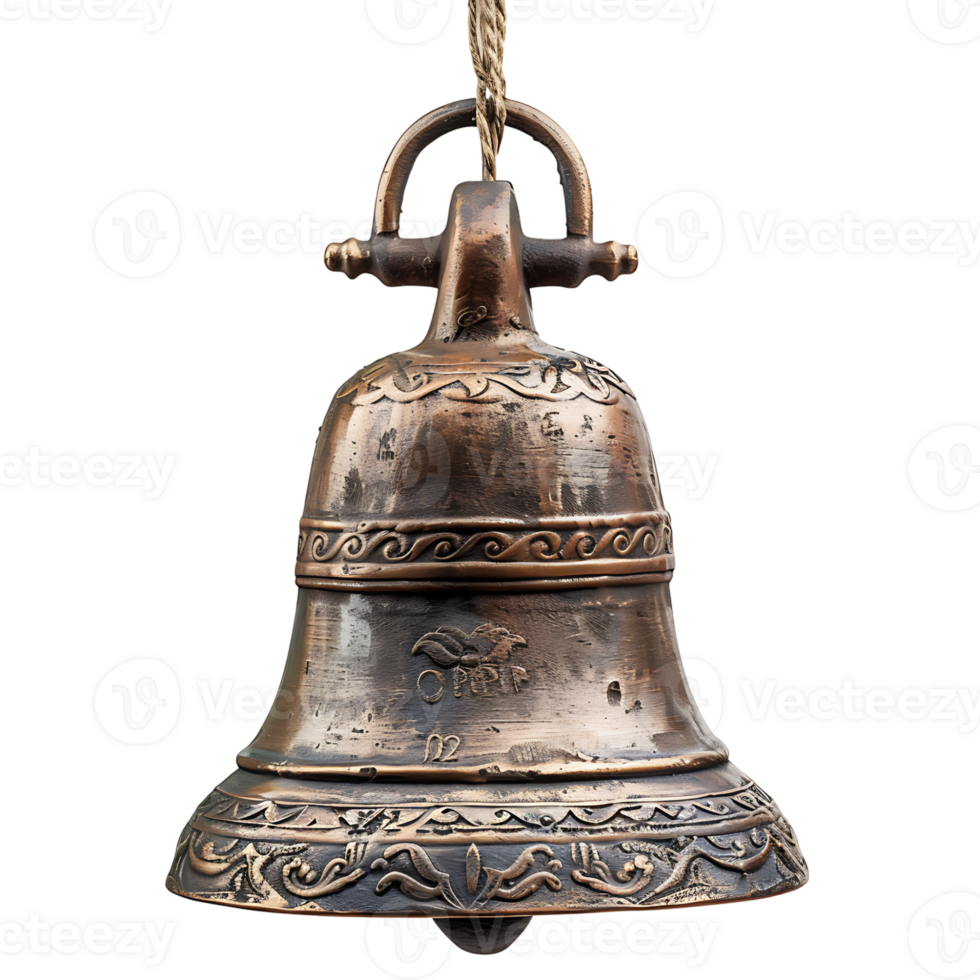 Bell on isolated transparent background png