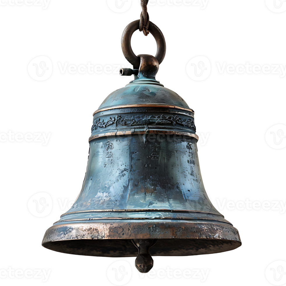 Bell on isolated transparent background png
