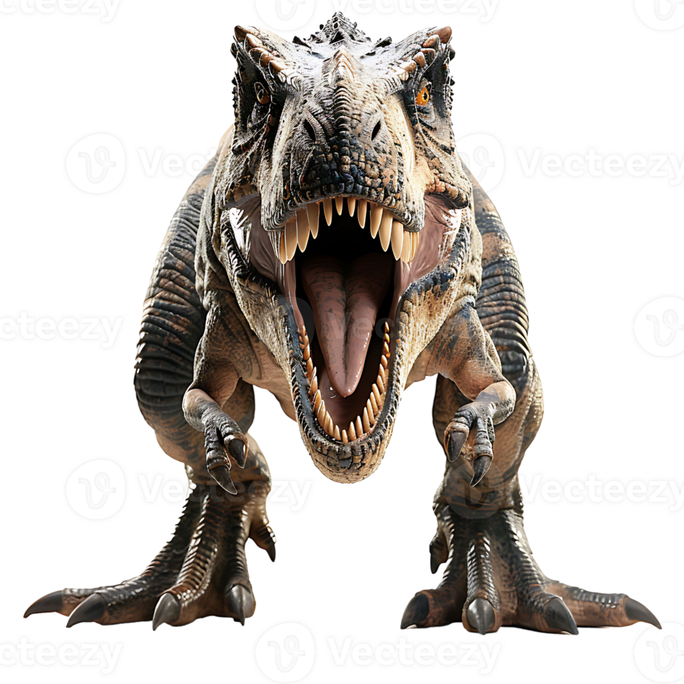 boos tyrannosaurus rex Aan geïsoleerd transparant achtergrond png