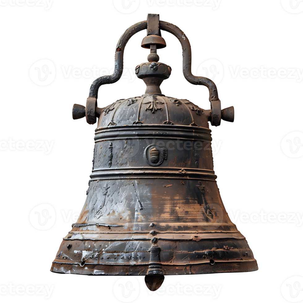 Bell on isolated transparent background png