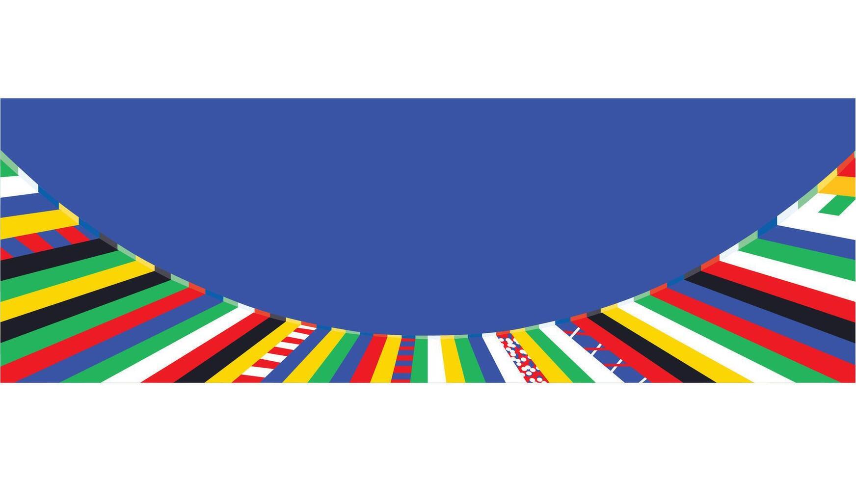 European Football 2024 Design Background Abstract European Football Nations Countries illustration vector