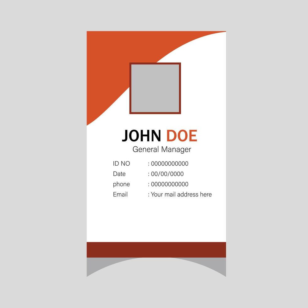 Creative Business ID Card Template. vector