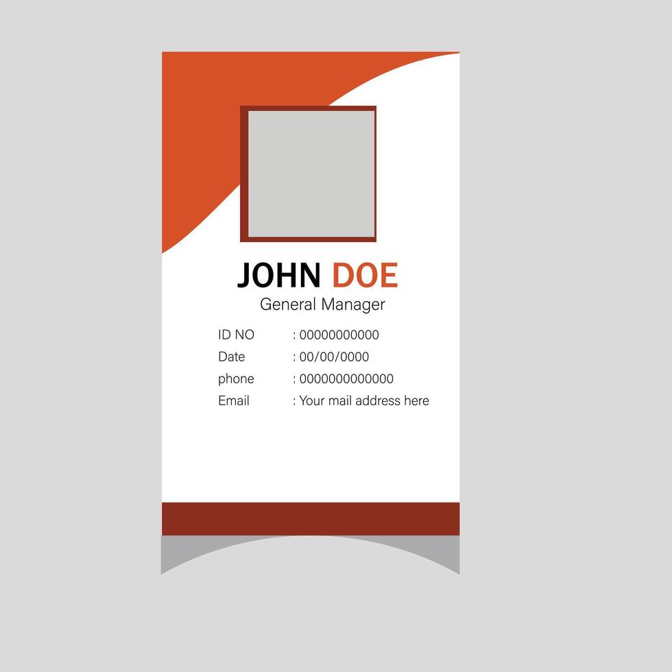 Student ID Card Design vector