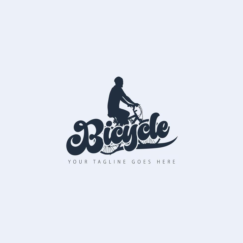 bicycle and traveling logo vector