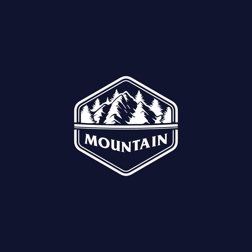 mountain adventure logo vector