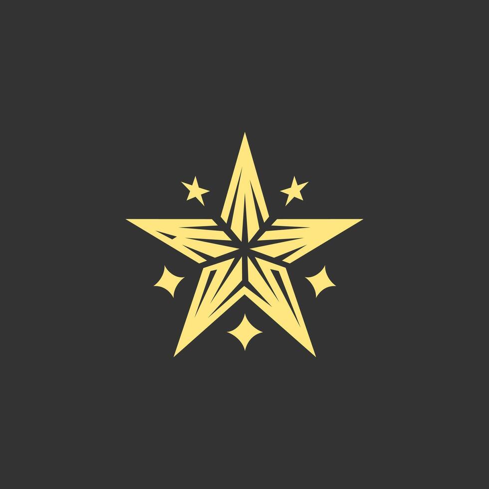 sparkle star, winkling stars. Shine icon, Clean star icon. isolated on black background. vector