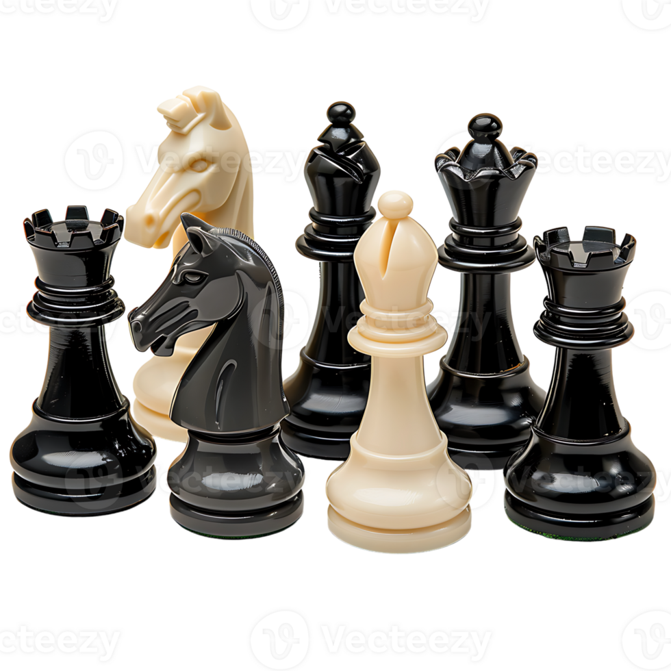 Chess figure on isolated transparent background png