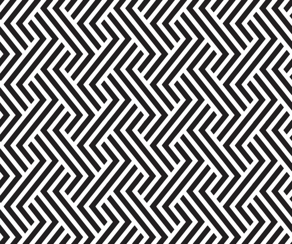 Seamless Modern Geometric Lines Pattern vector