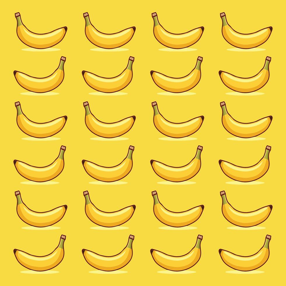 banana pattern background vector