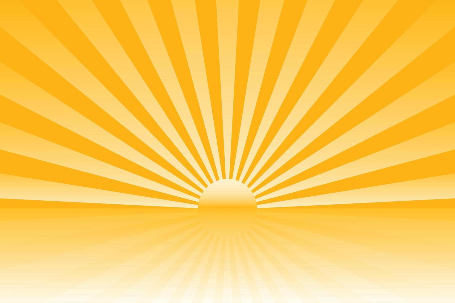 Sunburst Pattern Background for Summer Banner vector