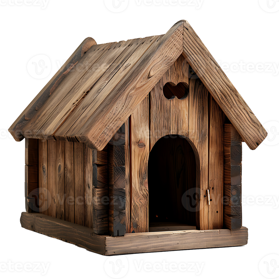 Dog house on isolated transparent background png