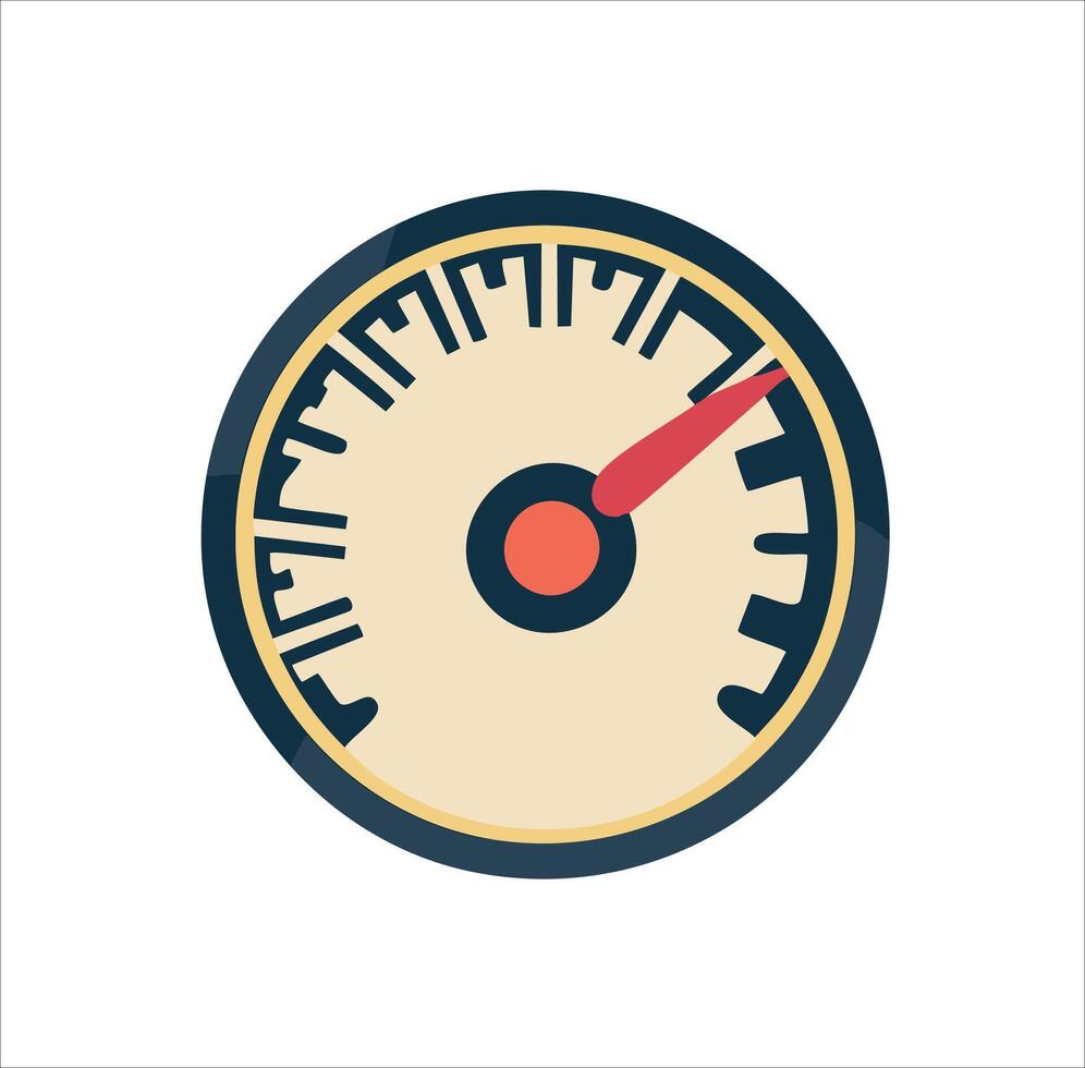 Speedometer Icon for Performance Monitoring vector