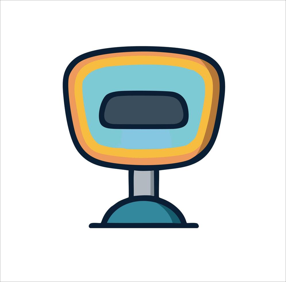 Rearview Mirror Icon for Driving Safety vector