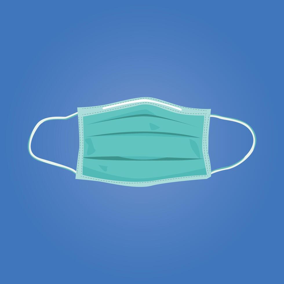 mask protection from dust and virus. mask flat design modern illustration. vector