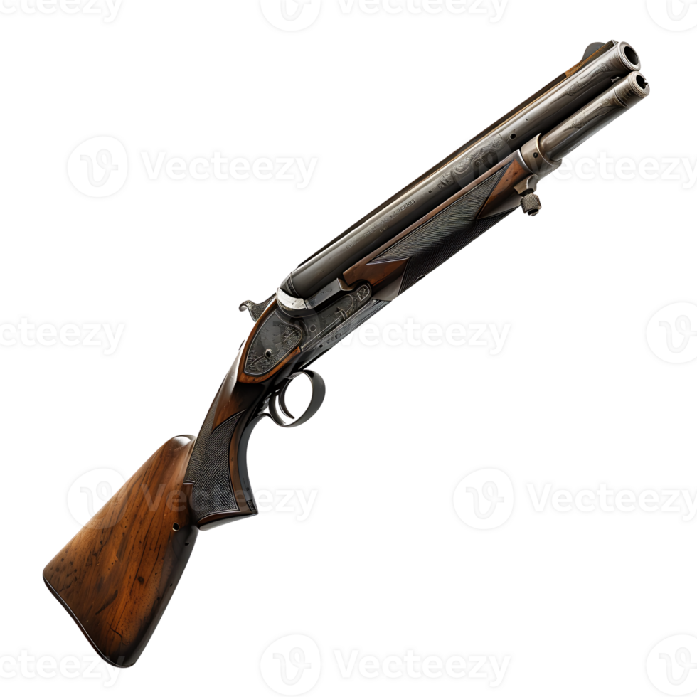 Shotgun on isolated transparent background png