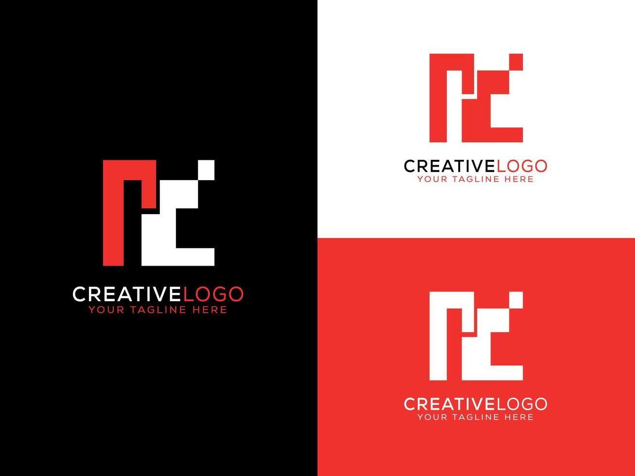 Minimal Modern letter Logo vector