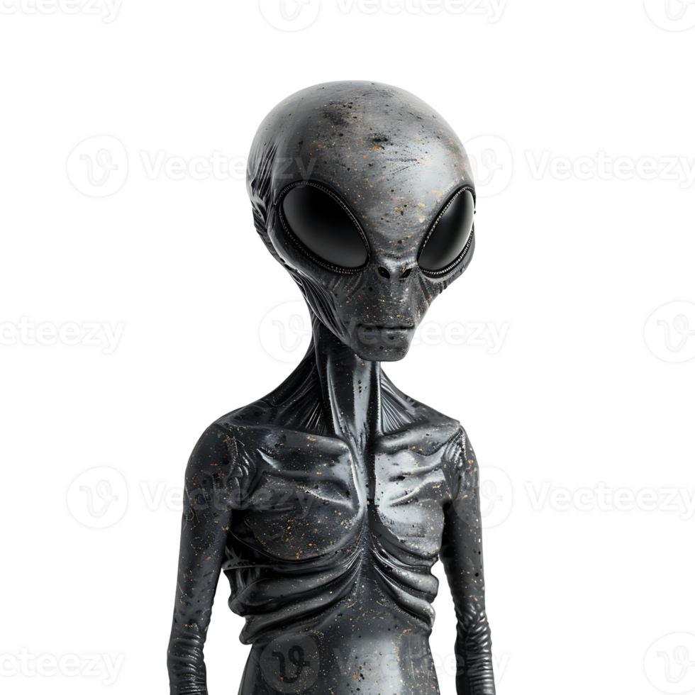 An alien on isolated transparent background png