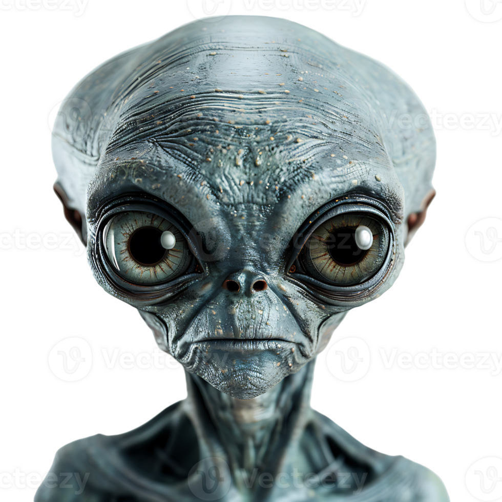 An alien on isolated transparent background png
