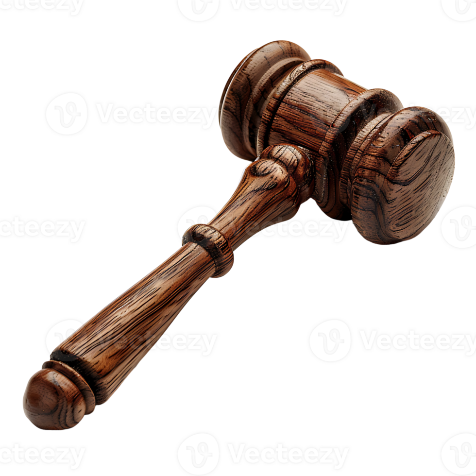 court Hammer on transparent background png