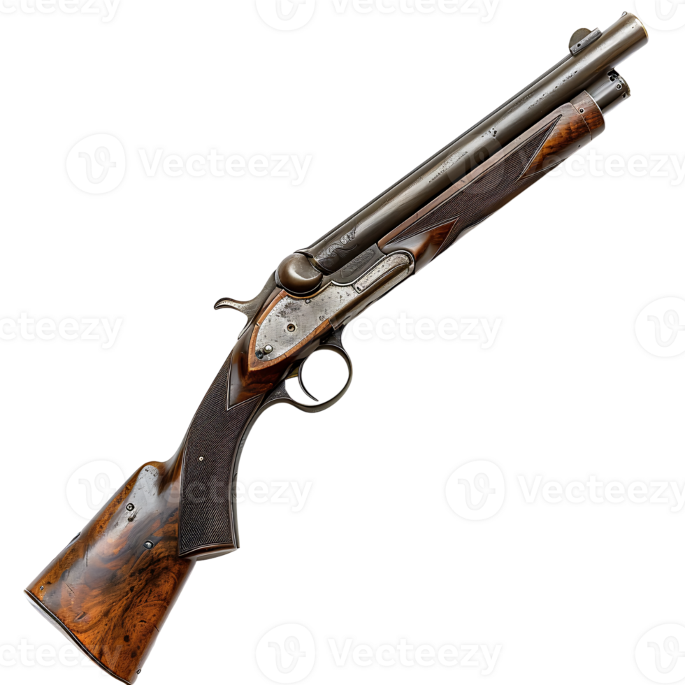Shotgun on isolated transparent background png