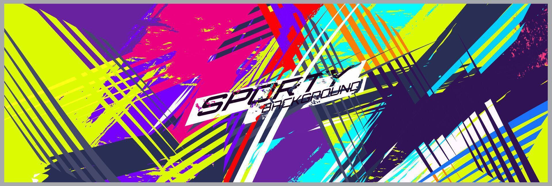 Abstract car wrap design modern racing background design for vehicle wrap, racing car, rally, etc Free . vector