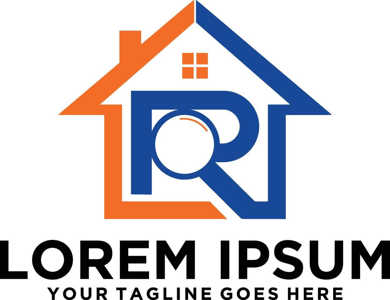 Home Listing Search R letter logo vector