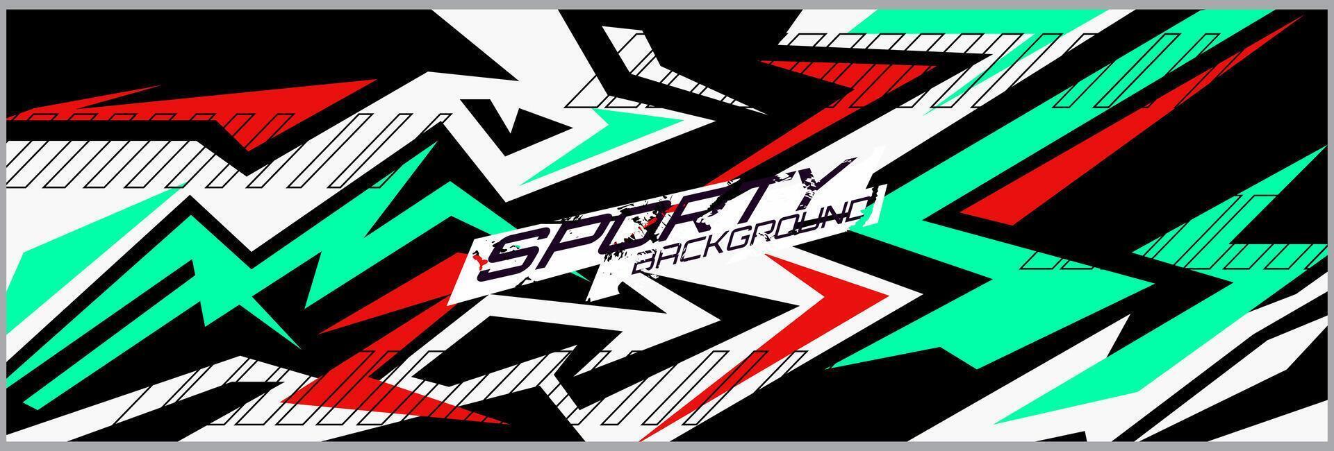 Abstract car wrap design modern racing background design for vehicle wrap, racing car, rally, etc Free . vector