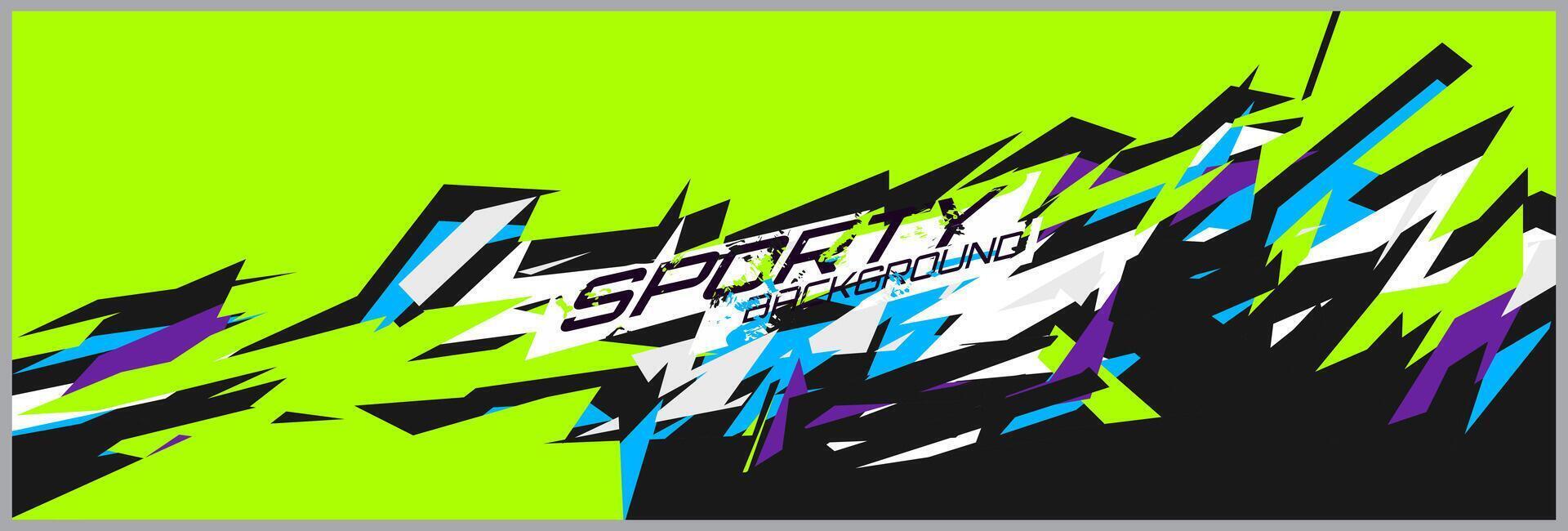 Abstract car wrap design modern racing background design for vehicle wrap, racing car, rally, etc Free . vector