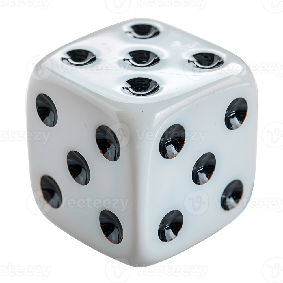 Dice on isolated transparent background png