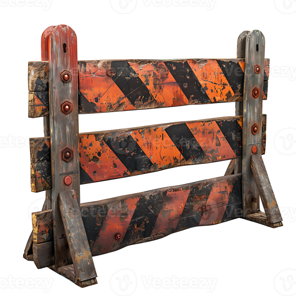 Barricade on isolated transparent background png