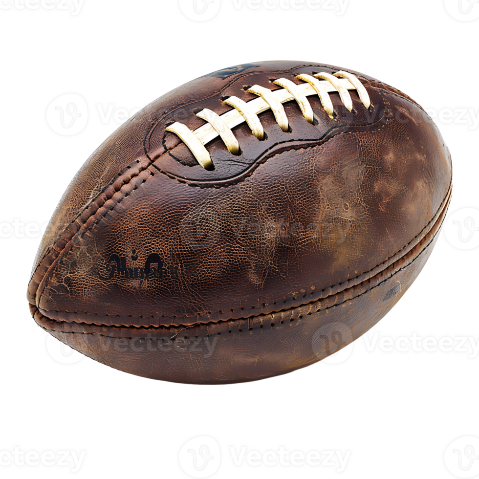 American football on isolated transparent background png