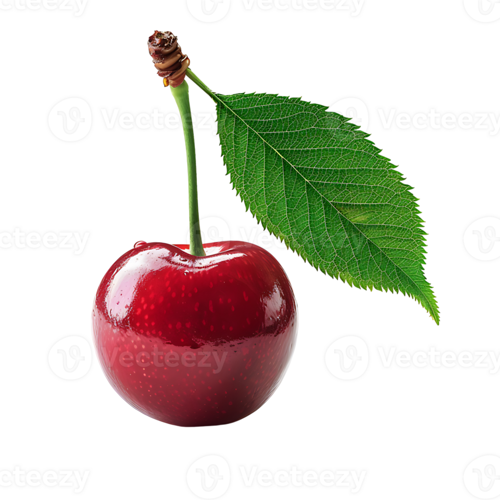 Cherry on isolated transparent background png