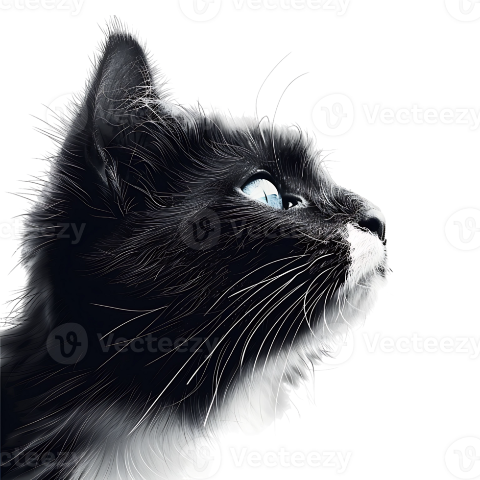 Cat on isolated background png