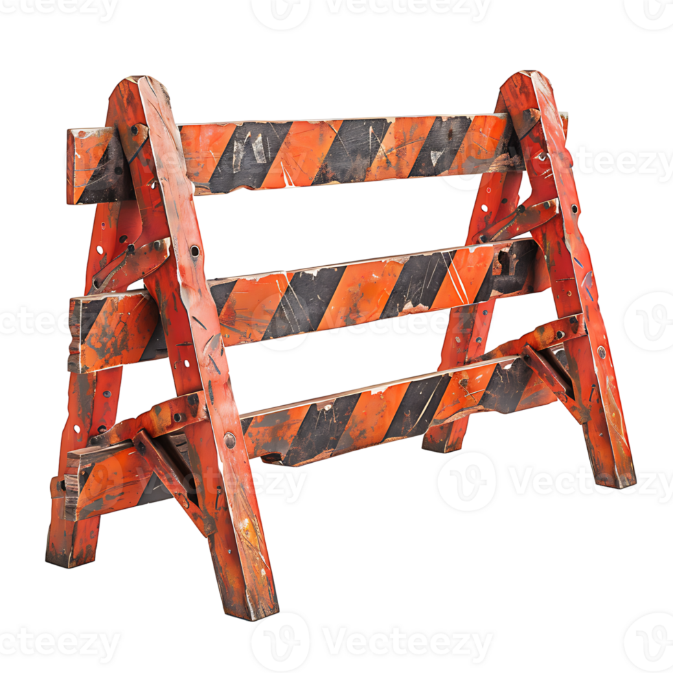 Barricade on isolated transparent background png