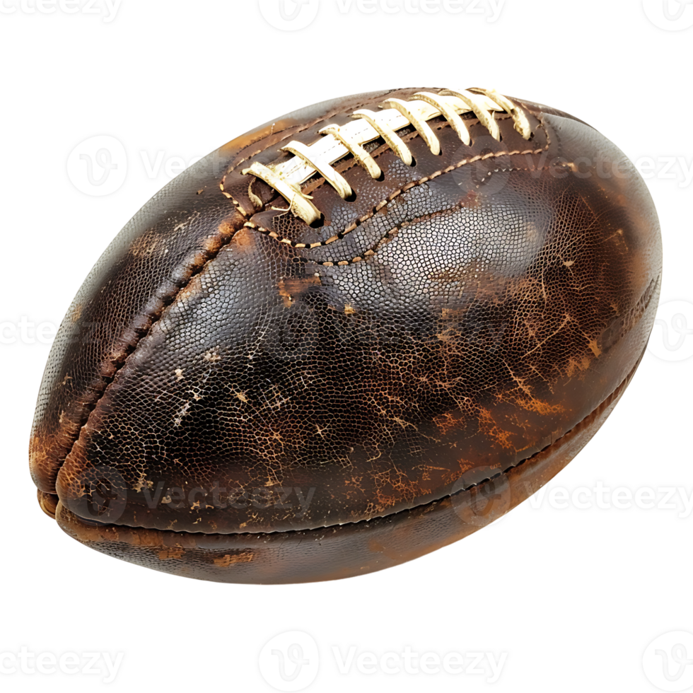 American football on isolated transparent background png
