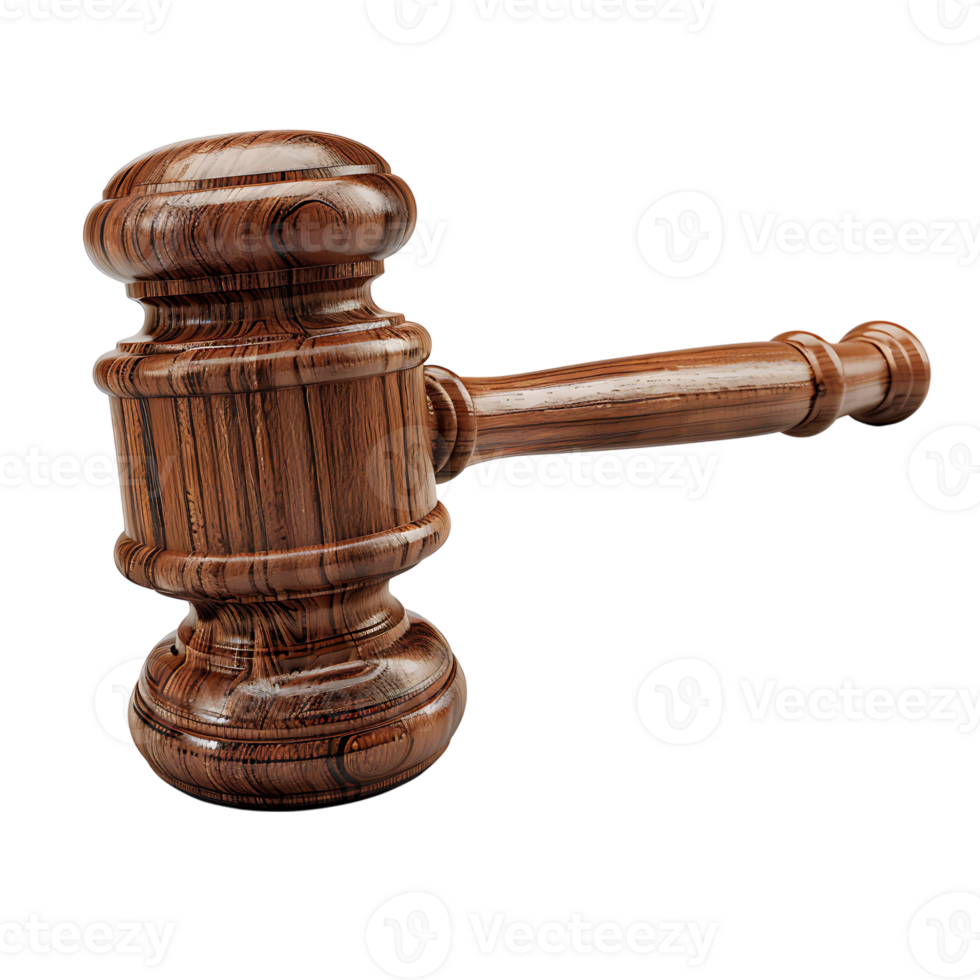 court Hammer on transparent background png