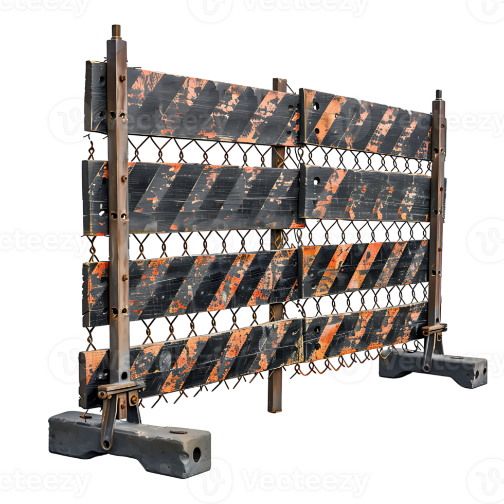 Barricade on isolated transparent background png