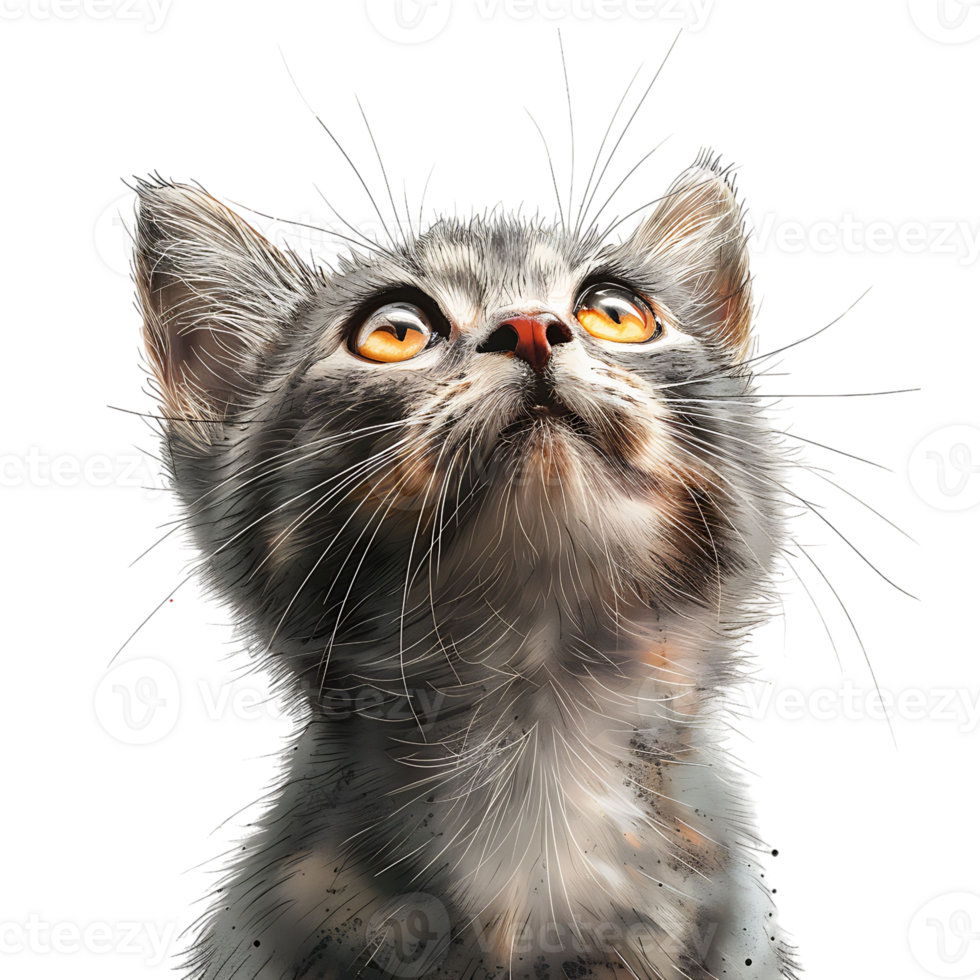 Cat on isolated background png