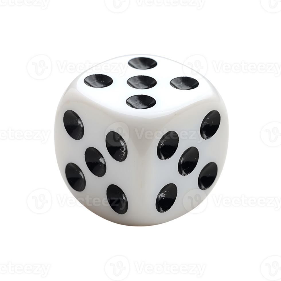 Dice on isolated transparent background png