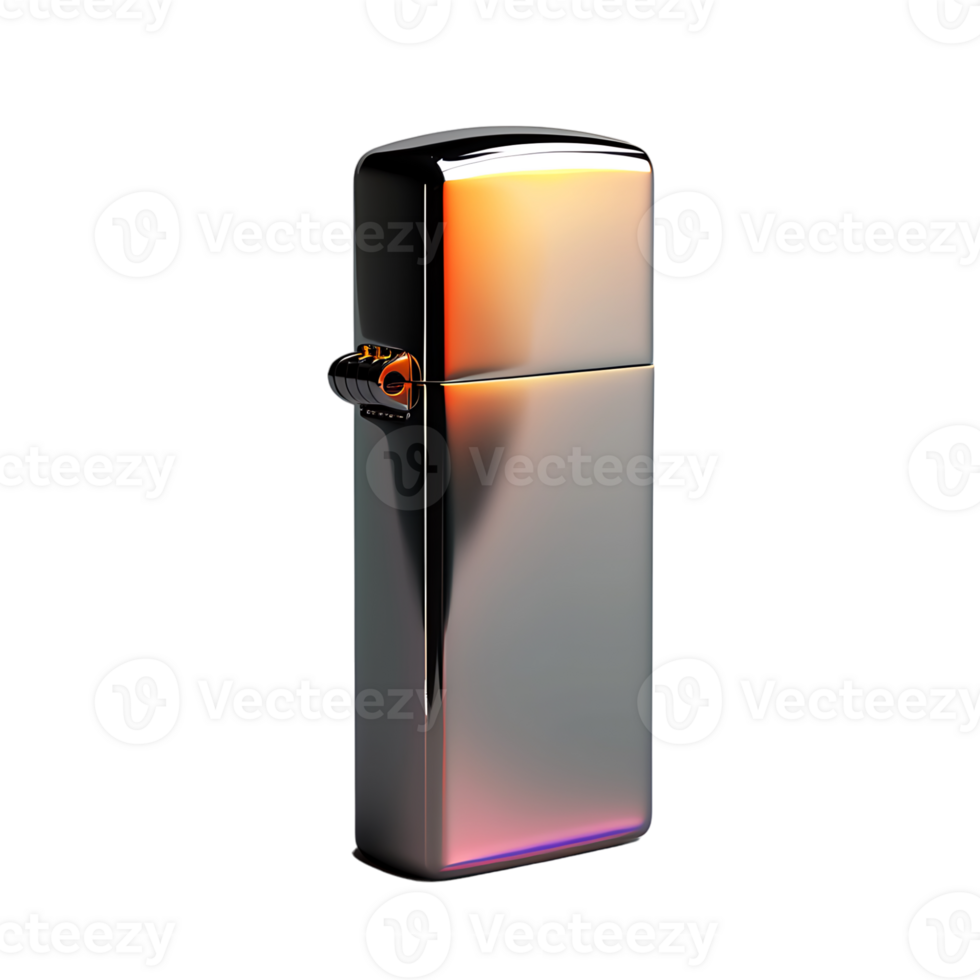 Lighter isolated 3d render on isolated transparent background png