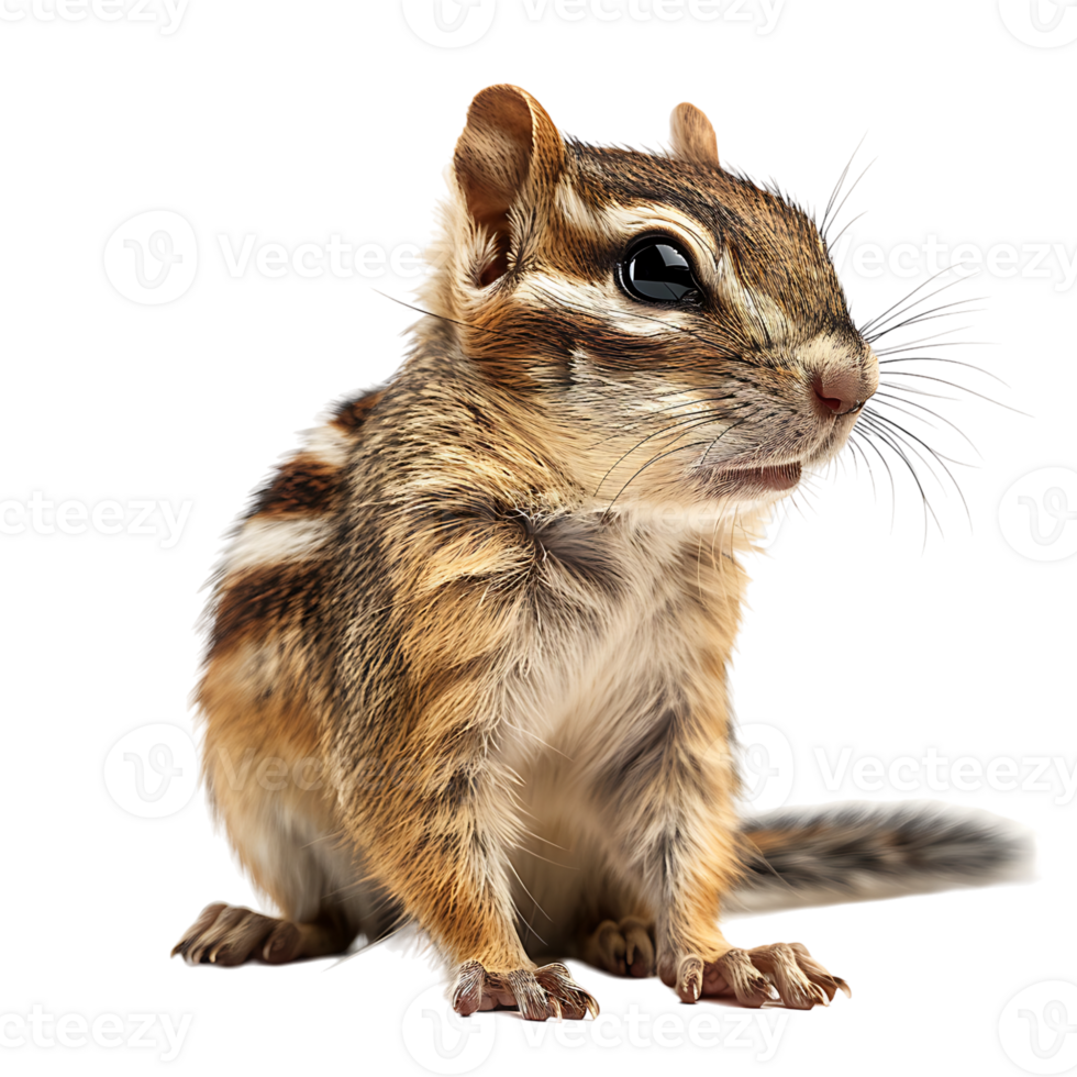 Chipmunk isolated on isolated transparent background png