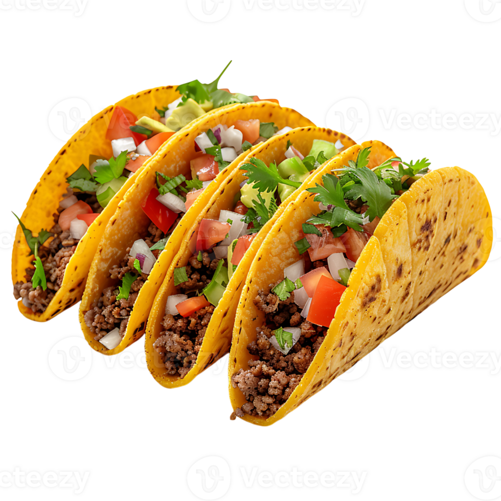 Taco on isolated transparent background png