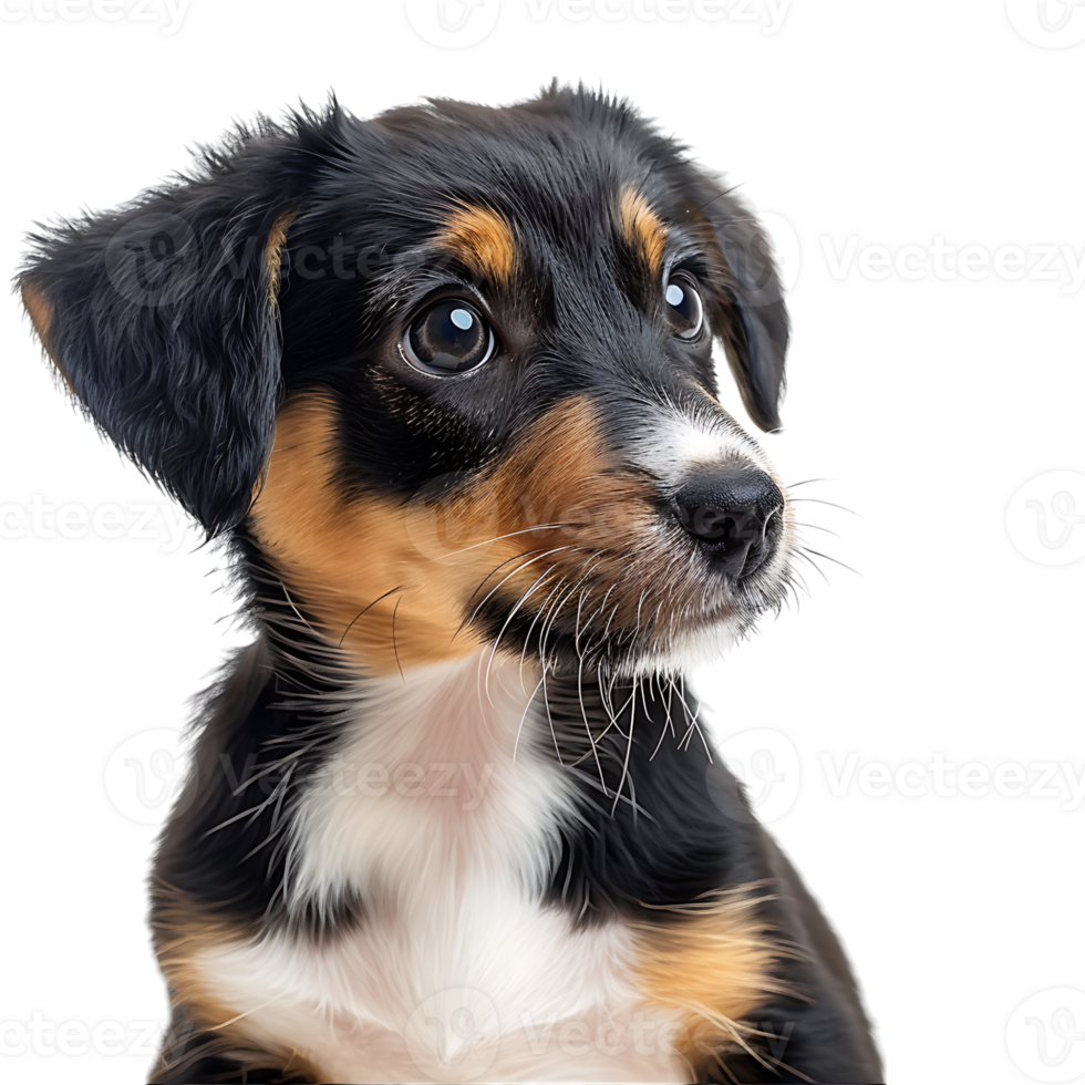 Puppy dog on isolated transparent background png