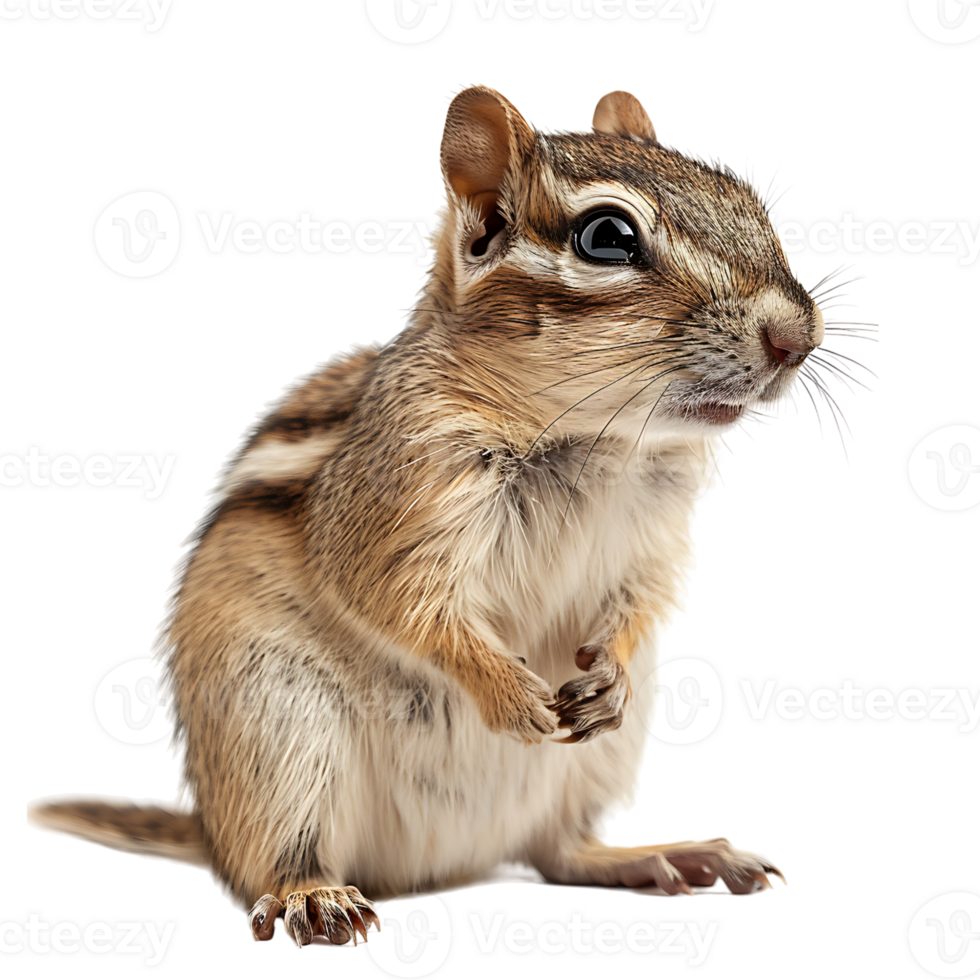 Chipmunk isolated on isolated transparent background png